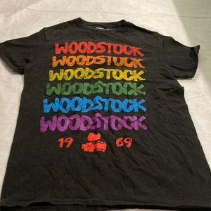 Woodstock black T-shirt size S 34/36 unisex